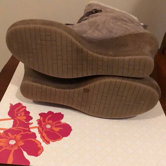 Cute wedge suede/fur boots - Picture 5 of 8